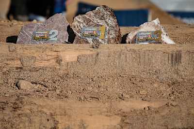 The Red Bull Erzbergrodeo trophy is a solid piece of rock from the ancient Erzberg iron quarry.