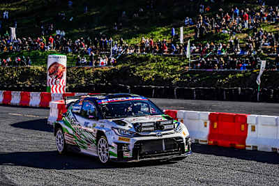 Kovalainen in action on last year's FORUM8 Rally Japan