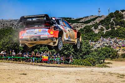 Adrien Fourmaux in action in Sardinia in 2025