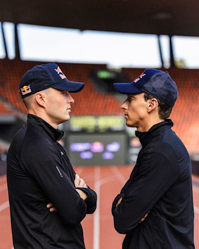 Freunde und kurzzeitig Rivalen: Karsten Warholm (l.) und Mondo Duplantis 