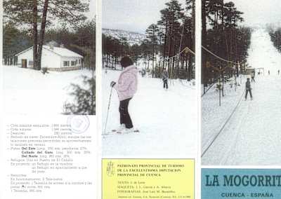 Antiguo folleto de la estación de esquí La Mogorrita