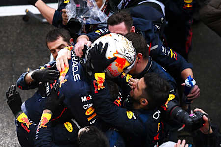 Max Verstappen of Oracle Red Bull Racing at the Japanese Grand Prix on October 9, 2022.
