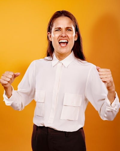 Bernadette Frech, CEO of Instahelp: she helps others feel the right way