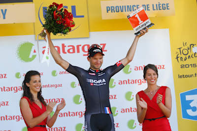 Jan Barta on the Tour de France podium again