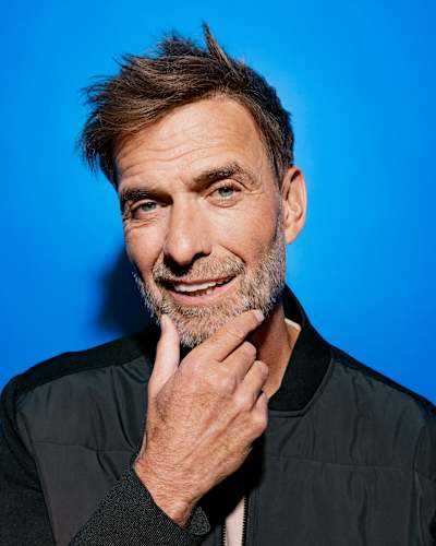 Jürgen Klopp pictured during a photo shoot in Germany to celebrate his new role as Red Bull's Head of Global Football. 