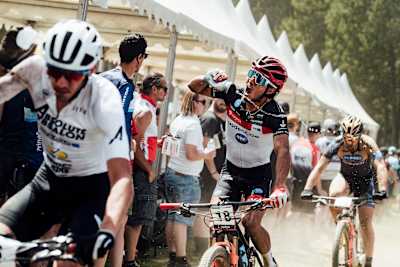Ulloa Arevalo Jose Gerardo performs at UCI XCO World Cup in Vallnord, Andorra on July 7th, 2019.