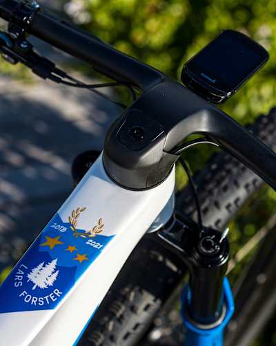 Scott Spark handlebar detail.