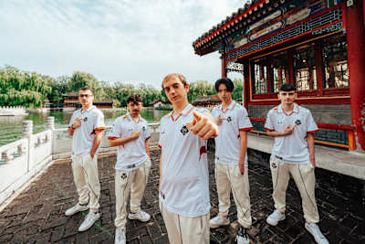 G2 Esports at the League of Legends Worlds 2025 Features Day on October 11, 2025 in Beijing, China. 