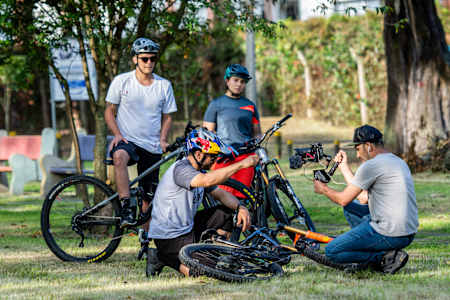 Marcelo Gutierrez as seen filming an episode of his How To series in Colombia in 2020.