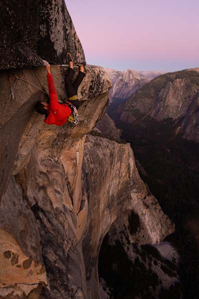 Alex Honnold en acción en el parque nacional Yosemite.