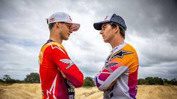Motocross riders Jett and Hunter Lawrence face off.