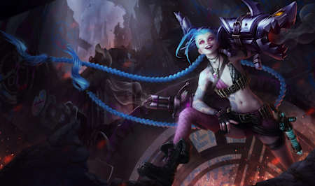 Jinx in League of Legends.