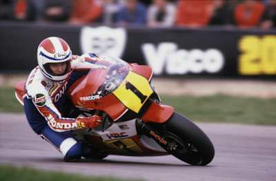 Freddie Spencer in his 1984 Honda race trim.
