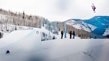 Norwegian super talent Marcus Kleveland in action at the Burton US Open 2018 in Vail, Colorado, USA.