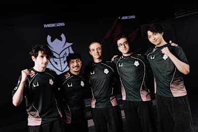G2 Esports beim MSI 2026 Features Day am 2. Juli 2026 im Daejeon Convention Center II in Daejeon, Südkorea.