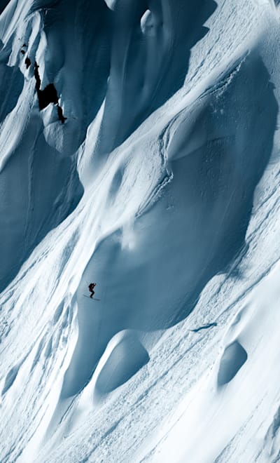 Freeski pro Max Hitzig in his element.