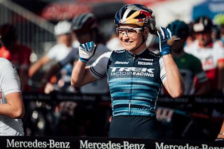 Evie Richards during UCI XCO in Nove Mesto na Morave, Czech Republic on October 4, 2020.