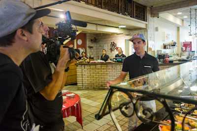 Henrique Avancini se ve durante la grabación de video de Se Prepara en Petrópolis, Brasil, el 03 de abril de 2019.