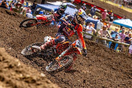Aaron Plessinger at Round 11 of the AMA Motocross Series at Ironman Raceway
