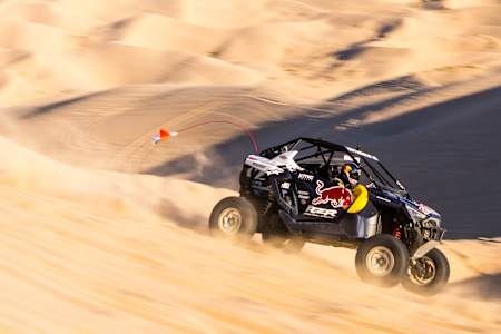 Mitch Guthrie Jr. at the 2021 Red Bull Sand Scramble in Glamis, California