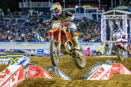 Tom Vialle at AMA Supercross Series Round 14 at Nissan Stadium in Nashville