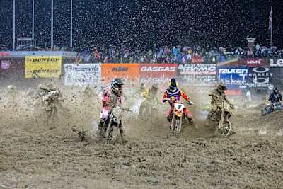 Chase Sexton at AMA Supercross Series Round 2 in San Francisco, CA