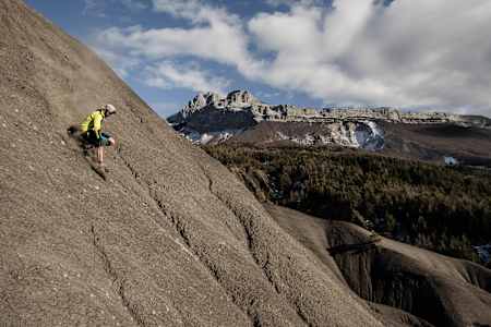Seb Montaz practica el freeride running.