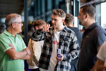 Participants during Red Bull Basement at Factory Hammerbrooklyn in Hamburg, Germany, on July 15, 2022.