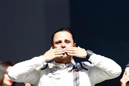 Massa received a stirring send-off at Interlagos