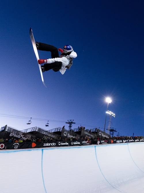 Скотті Джеймс виступає на Laax Open в Лааксі, Швейцарія, 18 січня 2025 року.