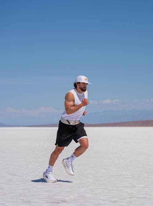 Red Bull athlete Arda Saatçi trains before the 2026 Red Bull Cyborg Season Ultra 600 in Death Valley, CA, USA on May 4, 2026.