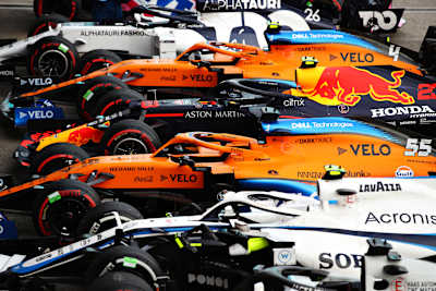 Cars Parked Up In Parc Fermé