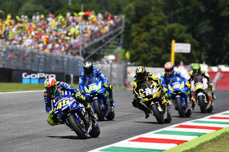 Rossi had the home fans going crazy at Mugello
