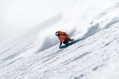 Nadine Wallner skiing during the Red Bull Alpine Camp in Zermatt on May 18, 2024   