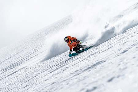 Nadine Wallner skiing during the Red Bull Alpine Camp in Zermatt on May 18, 2024   