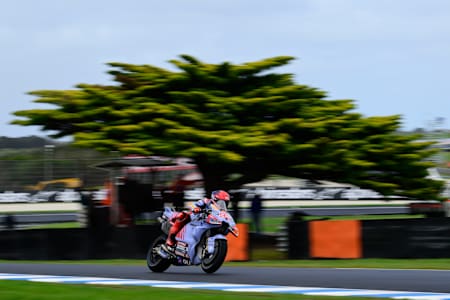 Marc Marquez at the Australian MotoGP on October 19, 2024 