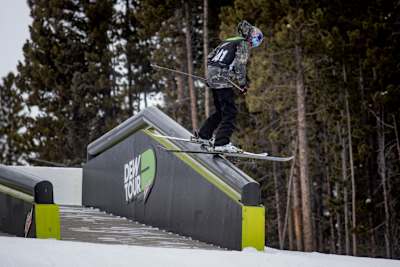 Bobby Brown competes at the Dew Tour in Breckenridge Colorado in 2017