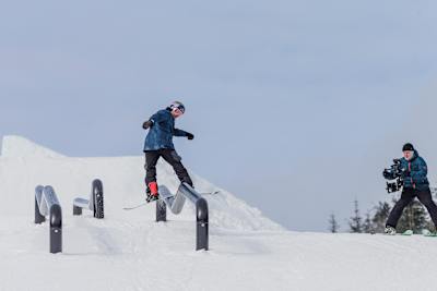 Sebastien Toutant slides the Toutant Transfer at Red Bull Uncorked