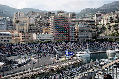 Mitch Evans (NZL), Jaguar Racing, Spark-Jaguar, Jaguar I-Type 1, on track during the Monaco ePrix, fifth round of the 2016/17 FIA Formula E Series on May 13, 2017 in Monte Carlo, Monaco.
