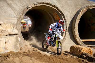 Motocross legend Jeff Emig competes at Red Bull Day In The Dirt At Glen Helen Raceway in San Bernardino, California, USA on 23 November, 2018.
