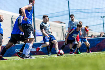 A penalty kick at the LA Qualifier for Neymar Jr's Five competition