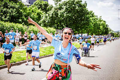 Lots of joy at Wings for Life World Run in Ljubljana, Slovenia.