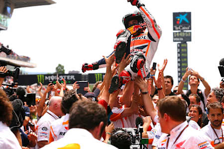 El piloto de MotoGP Marc Márquez en el GP de Catalunya.