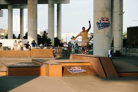 Shredmaster Keith en la Red Bull Manny Mania 2022 en Brooklyn, Nueva York 