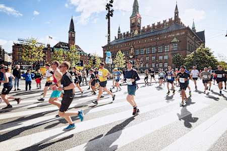 Participants at the Copenhagen Marathon 2022 in Copenhagen, Denmark.