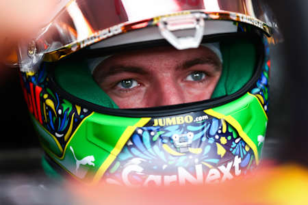 Max Verstappen of Red Bull Racing Honda at the Brazilian Grand Prix on November 14, 2021.