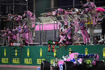 Sergio ‘Checo’ Pérez wins the 2020 Sakhir Grand Prix.