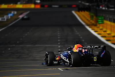Max Verstappen on track during the 2026 F1 Grand Prix of Great Britain at Silverstone