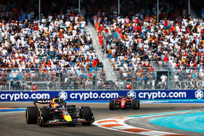 Max Verstappen of Oracle Red Bull Racing at the Miami Grand Prix on May 8, 2022.