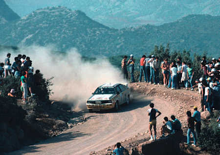Stig Blomqivst en el Rally Acrópolis de 1984, WRC